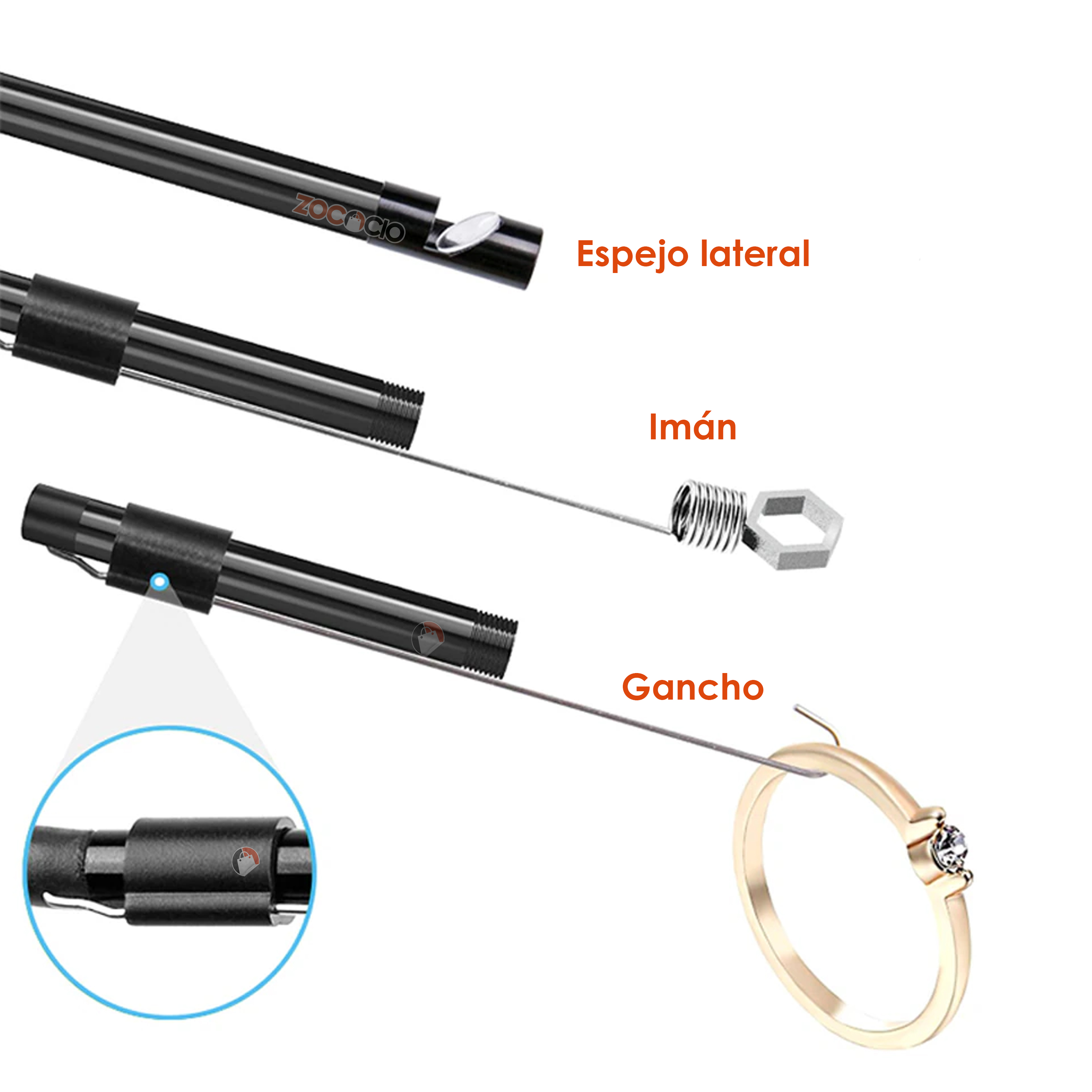 Miniatura 4 de Cámara Endoscópica Impermeable Ip67 5Mt